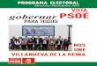 Programa electoral para Villanueva de la Reina y La Quinteria