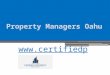 Property Managers Oahu -