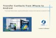 Transfer contacts from iphone to android