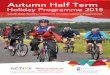 Autumn half term holiday programme 2015