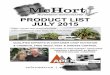 McHort Product List 2015 October update