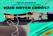 Cords reel for hair dryer cords