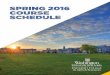 Spring 2016 Course Catalog