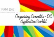 NPM 2016 - Organizing Committee Application Booklet