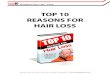 Top 10 reasons for hair loss