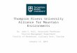 Thompson Rivers University - Alliance for Mountain Environments