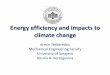 Energy efficiency and impacts to climate change