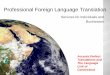 Professional Foreign Language Translation