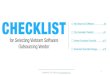 Presentation checklist select Vietnam software outsourcing vendor
