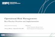 Operational Risk Management: Best Practice Overview and