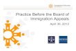 Practice Before the Board of Immigration Appeals