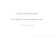 Classical Thermodynamics Written by Jussi Eloranta (jmeloranta 