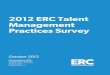 2012 ERC Talent Management Practices Survey