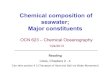 Chemical composition of seawater; Major constituents