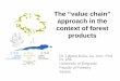 The “value chain” approach in the context of forest products