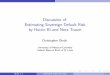 Discussion of: Estimating Sovereign Default Risk by Huixin Bi and 