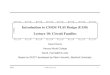Introduction to CMOS VLSI Design (E158) Lecture 10: Circuit Families