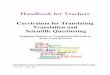 Handbook for Teachers Curriculum for Translating Translation and 