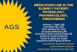 medication use in the elderly patient: physiology, pharmacology 