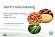 CSFP Food Ordering and Inventory Management