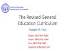 The Revised General Education Curriculum