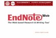 EndNoteWeb - Tutorial