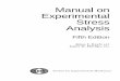 Manual on Experimental Stress Analysis
