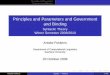 Principles and Parameters and Government and Binding - Syntactic 