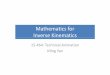 Mathematics for Mathematics for Inverse Kinematics