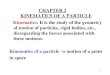 CHAPTER 2 KINEMATICS OF A PARTICLE