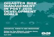 Disaster risk management in post-2015 development goals 