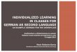 Individualized learning in classes for German as Second Languge