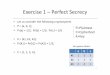 Exercise 1 – Perfect Secrecy