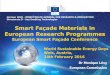 Smart Windows in European Research Programmes European 