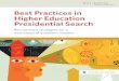Best Practices in Higher Education Presidential Search