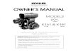Owner's Manual - Models K91, K161, & K181