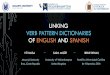 linking verb pattern dictionaries of english and spanish