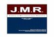JMR - Volume 1, Issue 1 - Spring 2009