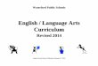 English / Language Arts Curriculum