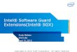 Intel® Software Guard Extensions(Intel® SGX)