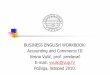 BUSINESS ENGLISH WORKBOOK: Accounting and Commerce III 