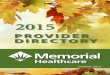 2015 Provider Directory