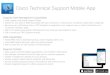 Cisco Technical Support mobile application