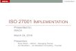 ISO 27001 IMPLEMENTATION - isaca.org