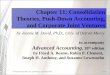Chapter 11: Consolidation Theories, Push-Down Accounting, and 