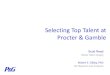 Selecting Top Talent at Procter & Gamble