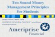 Ten Sound Money Management Principles