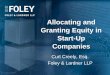 Allocating and Granting Equity in Start-Up Companies