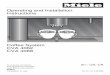 Operating and Installation Instructions Coffee System CVA 4062 