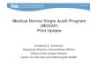 Presentation: Medical Device Single Audit Program (MDSAP) Pilot 